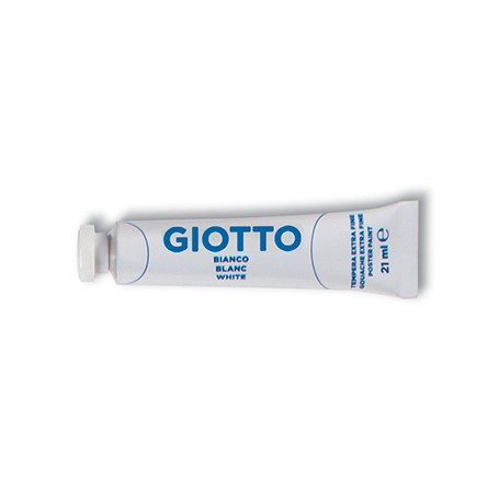 Giotto 355001 colore a tempera 21 ml Tubo Bianco (355001A)