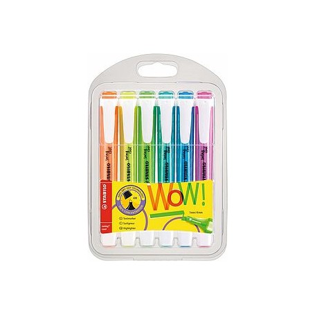 STABILO 275/06-3 evidenziatore 6 pz Blu, Verde, Arancione, Rosa, Turchese, Giallo (275/06-3)
