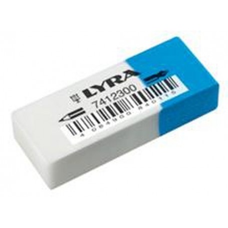 Lyra 7412300 gomma per cancellare Blu, Bianco (L7412300)