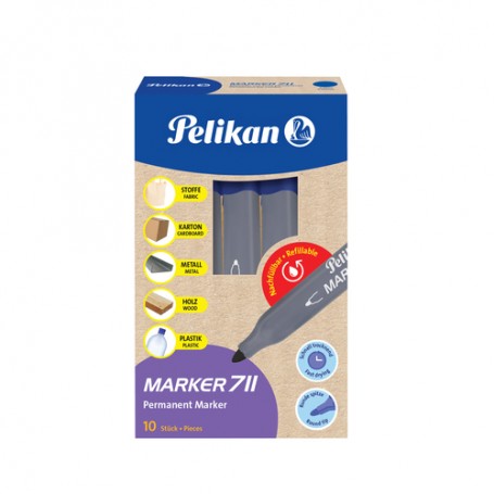 Pelikan 711 marcatore permanente Blu 10 pz (817905)