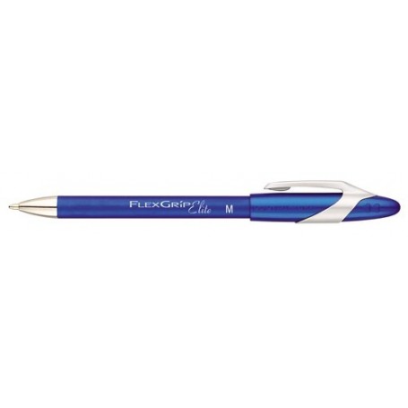 Papermate Ballpen PM Flexgrip Elite, Blue, 12 Blu Penna a sfera retrattile a clip Vivido 12 pz (S0767610)