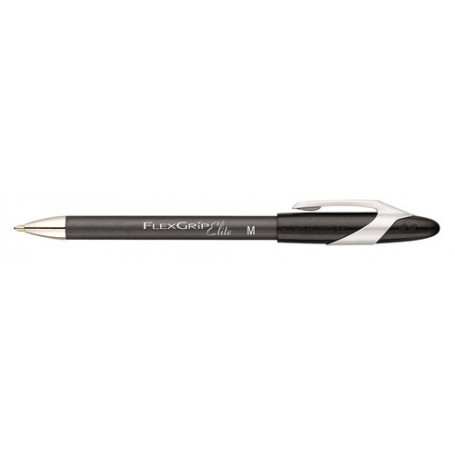 Papermate Ballpen PM Flexgrip Elite, Black, 12 Nero Penna a sfera retrattile a clip Vivido 12 pz (S0767600)