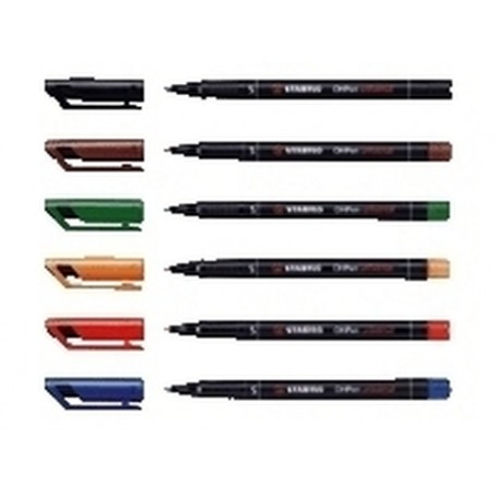 STABILO OHPen universal permanent, 6 Pack marcatore permanente (841/6)
