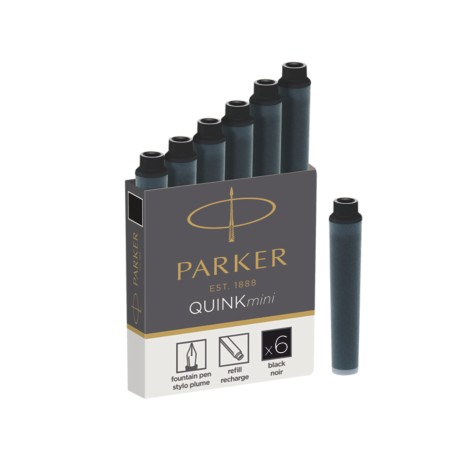 Parker 1950407 ricaricatore di penna Nero 6 pz (1950407)