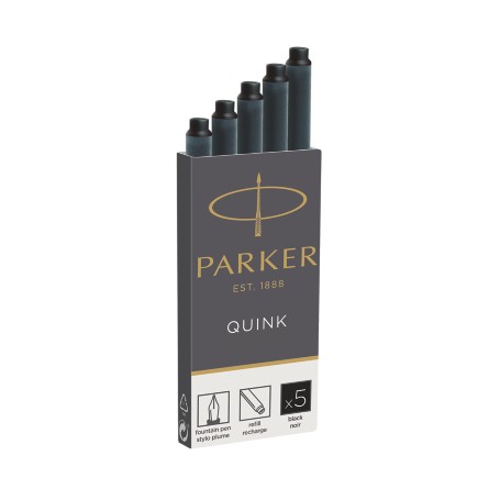 Parker Quink inktpatronen zwart, doos met 5 stuks Nero 5 pz (1950382)