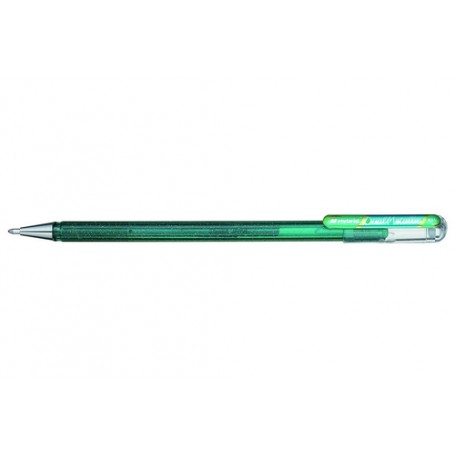 Pentel Hybrid Dual Metallic Penna in gel con cappuccio Fine Blu, Verde, Metallico 1 pz (K110-DDX)
