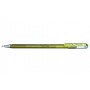 Pentel Hybrid Dual Metallic Penna in gel con cappuccio Fine Oro, Metallico 1 pz (K110-DXX)