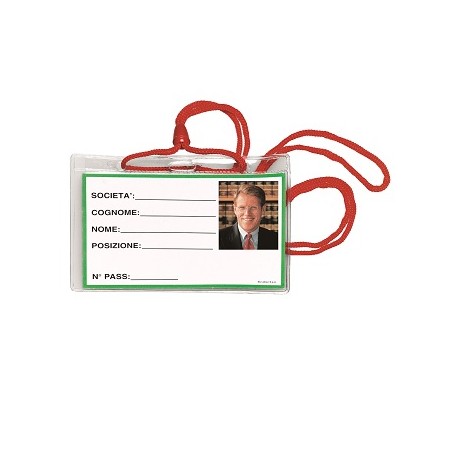 Lebez 31-100-R-B badge e porta badge Supporto per badge 100 pz (31-100-R-B)