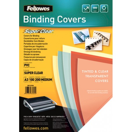 Fellowes 53764 cartellina A3 PVC Trasparente 100 pz (53763)