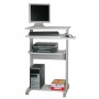 ROLINE PC Standing Workstation Forma rettangolare Metallo, Plastica Grigio, Bianco (RO17.02.1545)
