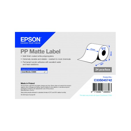 Epson C33S045742 etichetta per stampante Bianco (C33S045742)