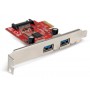 Hamlet Scheda Usb 3.0 PCI Express con 2 porte (HUSB302PCX)