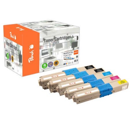 Peach 112229 cartuccia toner 5 pz Compatibile Nero, Ciano, Magenta, Giallo (0F112229)