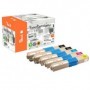 Peach 112229 cartuccia toner 5 pz Compatibile Nero, Ciano, Magenta, Giallo (0F112229)