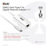 CLUB3D CAC-1519 adattatore per inversione del genere dei cavi USB-C RJ-45 Bianco (CAC-1519)