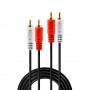 Lindy 35661 cavo audio 2 m 2 x RCA Rosso, Bianco (35661)