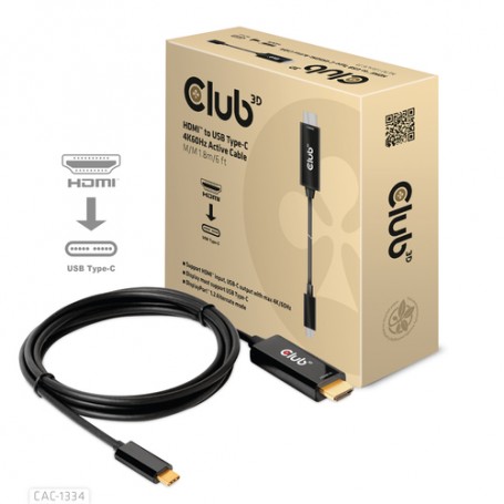 CLUB3D CAC-1334 cavo e adattatore video 1,8 m HDMI tipo A (Standard) USB tipo-C (CAC-1334)