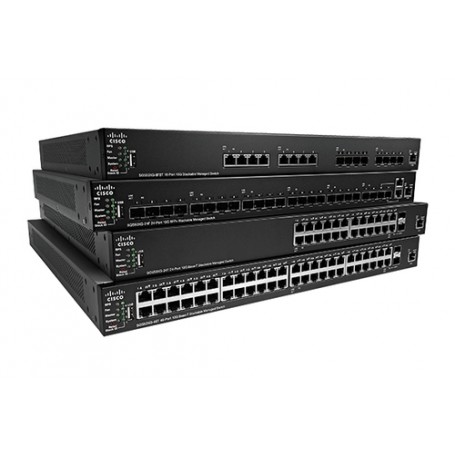 Cisco 550X Gestito L2/L3 10G Ethernet (100/1000/10000) 1U Nero (SX550X-16FT-K9-EU)