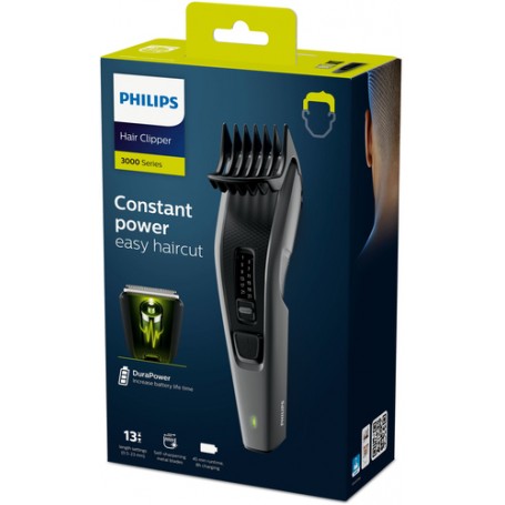 Philips HAIRCLIPPER Series 3000 Regolacapelli con lame in metallo autoaffilanti (HC3525/15)