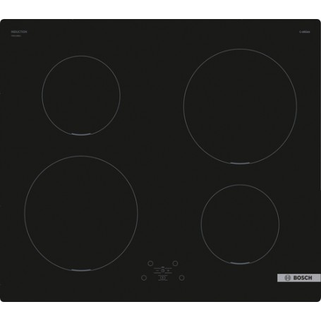 Bosch Serie 4 PIE611BB5J piano cottura Nero Da incasso 60 cm Piano cottura a induzione 4 Fornello(i) (PIE611BB5J)