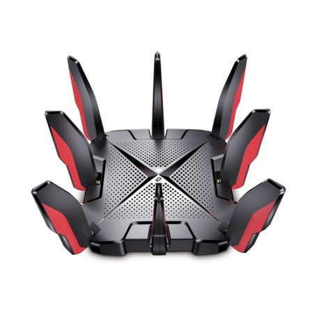 TP-LINK ARCHER GX90 router wireless Gigabit Ethernet Banda tripla (2.4 GHz/5 GHz/5 GHz) Nero, Rosso (Archer GX90)