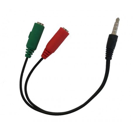 LINK SDOPPIATORE AUDIO PER CUFFIE E MICROFONO CON DOPPIO CONNETTORE AUDIO 3,5MM SU SINGOLO CONNETTOR (LKADAT147)