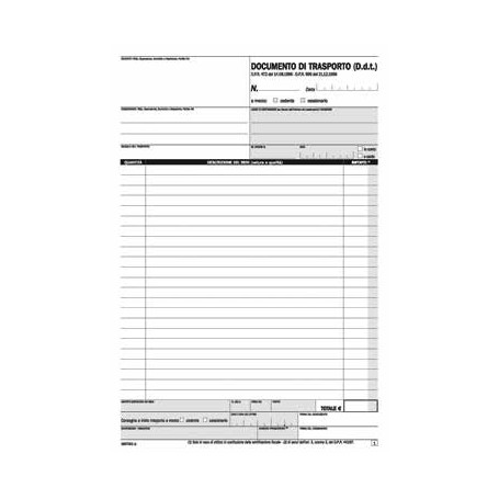 Data Ufficio DU1687CD200 modulo e libro contabile A4 50 pagine (DU1687CD200)