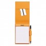 Rhodia Notepad cover + notepad N°11 quaderno per scrivere A7 80 fogli Argento (118101C)