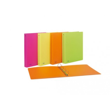 Favorit 400090369 raccoglitore ad anelli A4 Verde, Arancione, Rosa, Giallo (400090369)