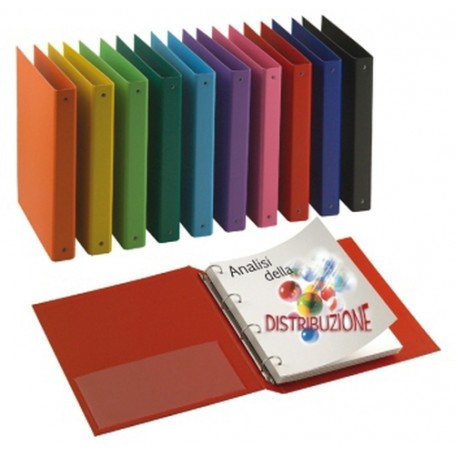 SEI Rota Nettuno 40 A4 4D raccoglitore ad anelli Rosso (36804042S)