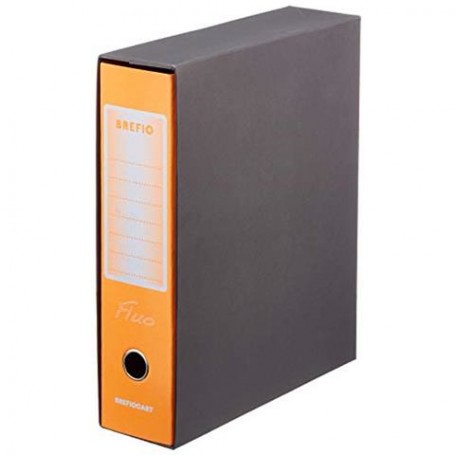 Brefiocart Brefio Fluo raccoglitore ad anelli A4 Nero, Arancione (0201190AF)