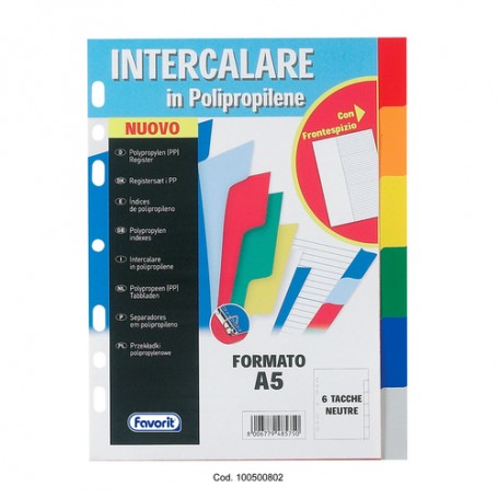 Favorit 100500802 divisore Polipropilene (PP) Multicolore 25 pz (100500802)