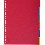 Exacompta 2606E divisore Cartoncino Multicolore 6 pz (2606E)