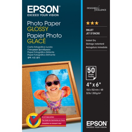 Epson Photo Paper Glossy - 10x15cm - 50 Fogli (C13S042547)