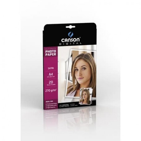 Canson C200004329 carta fotografica A4 Bianco Lucida (200004329)