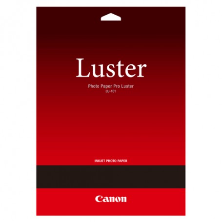 Canon LU-101 Pro Luster, A4, 20 shts carta fotografica Bianco Satinata (6211B006)