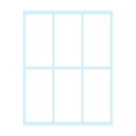 Tico E-7438 etichetta autoadesiva Rettangolo Permanente Bianco 60 pz (E-7438)