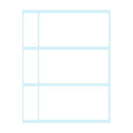 Tico E-10048 etichetta autoadesiva Rettangolo Permanente Bianco 30 pz (E-10048)