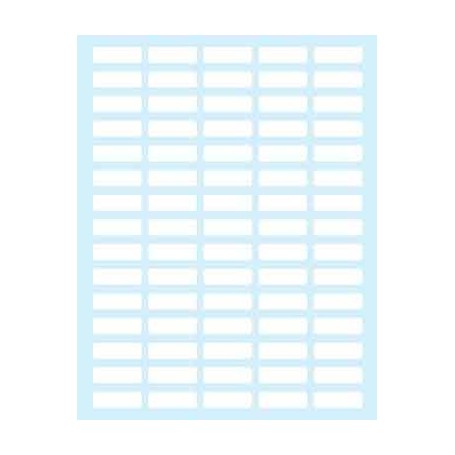 Tico E-2214 etichetta autoadesiva Rettangolo Permanente Bianco 450 pz (E-2214)