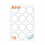 Markin 210R310 etichetta autoadesiva Cerchio Permanente Bianco 100 pz (210R310)