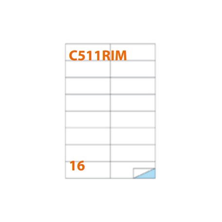 Markin 210C511RIM etichetta autoadesiva Rettangolo Rimovibile Bianco 1600 pz (X210C511RIM)