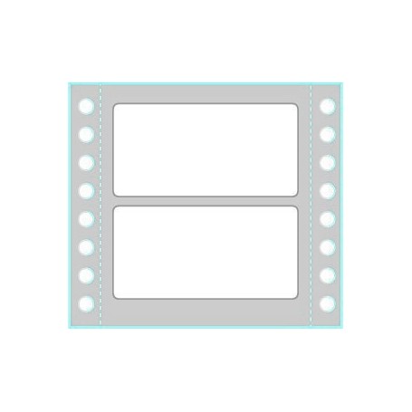 Tico TAB1-0723 etichetta autoadesiva Rettangolo Permanente Bianco 4000 pz (TAB1-0723)