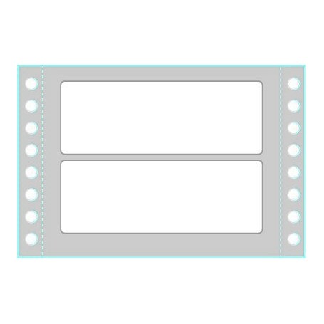 Tico TAB1-1003 etichetta autoadesiva Rettangolo Permanente Bianco 4000 pz (TAB1-1003)