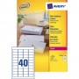 Avery L7654-100 etichetta per stampante Bianco Etichetta per stampante autoadesiva (L7654-100)