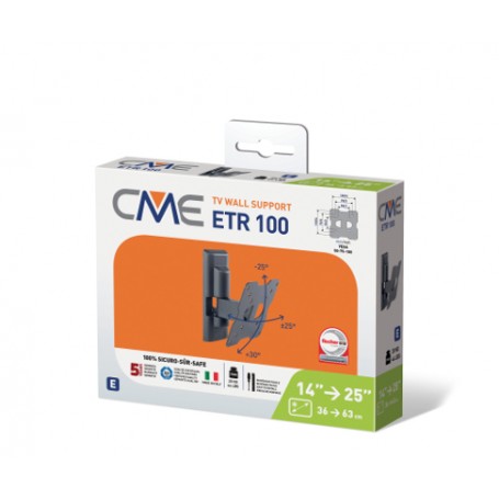 Meliconi CME ETR100 63,5 cm (25") Nero (580411)