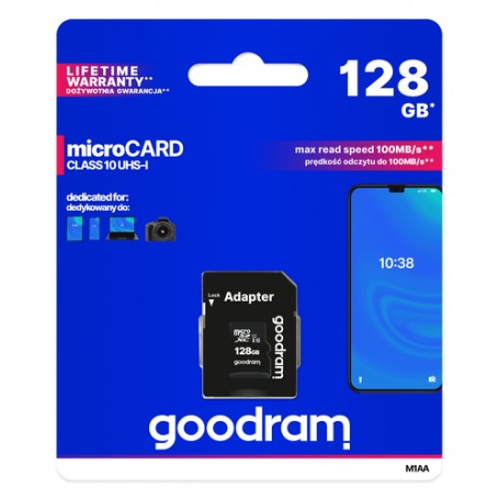 Goodram M1AA 128 GB MicroSDXC UHS-I Classe 10 (M1AA-1280R12)