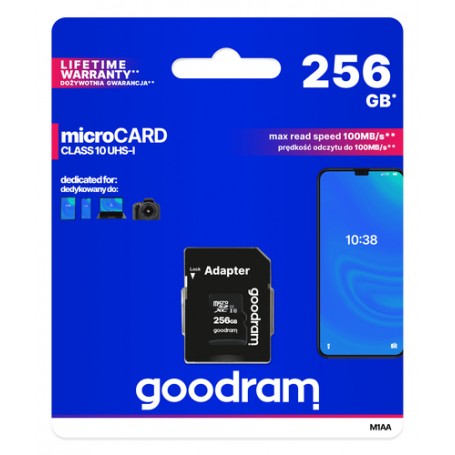 Goodram M1AA 256 GB MicroSDXC UHS-I (M1AA-2560R12)