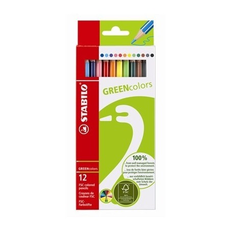 STABILO GREENcolors Farbstifte pastello colorato Multicolore 12 pz (6019/2-12)