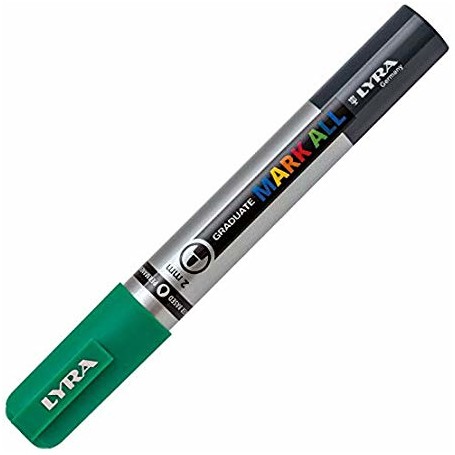 Lyra Graduate Mark All marcatore permanente Tipo di punta Verde chiaro 6 pz (L6820067)