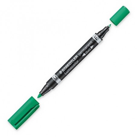 Staedtler Lumocolor Duo marcatore permanente Punta a ogiva/sottile Verde 1 pz (348-5)